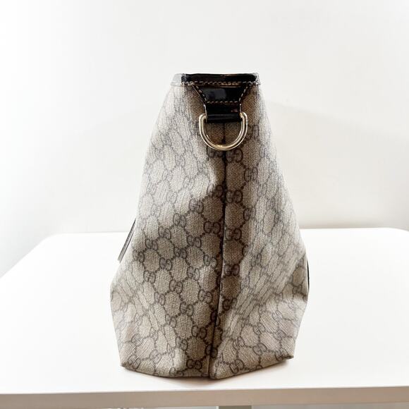 Gucci Joy GG Supreme Canvas Tote Bag Purse Tan Beige Brown - Picture 10 of 15